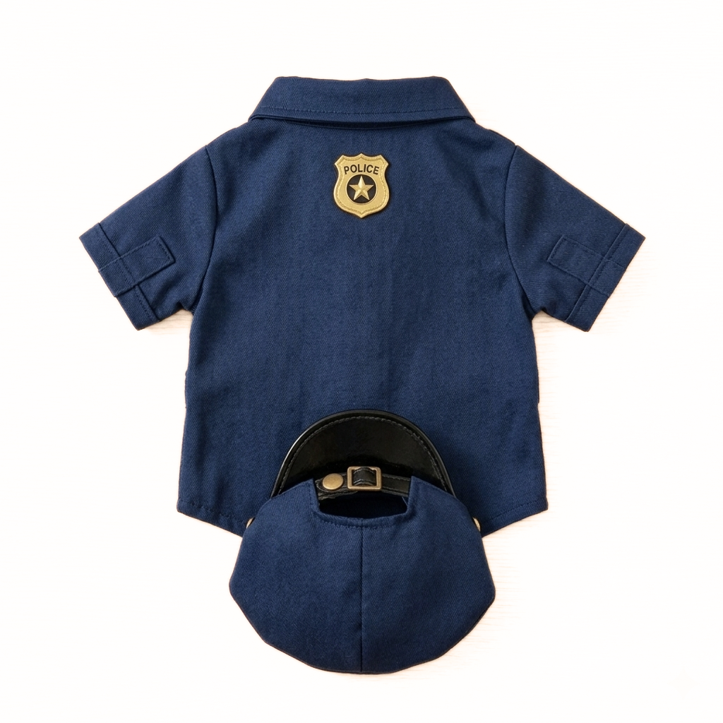 Bộ Trang Phục Cảnh Sát Cao Cấp Cho Mèo AMBABY - Q3COSCSAT