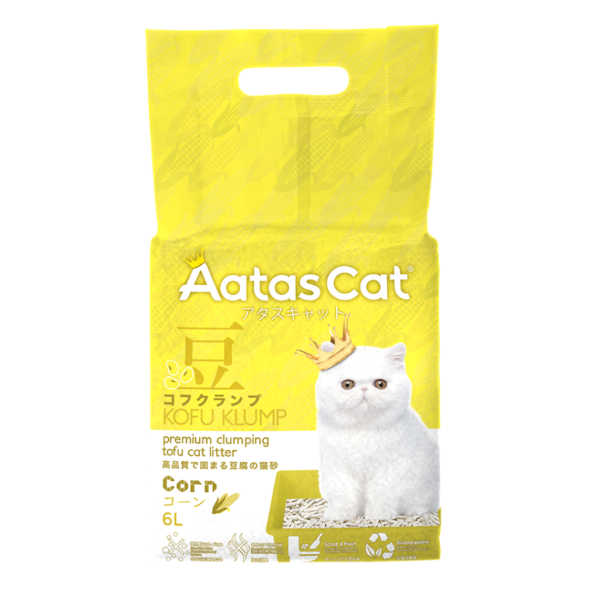 Cát Đậu Nành Cho Mèo Aatas Kofu Klump Tofu Cat Litter - Túi  6L C2AATAGL06