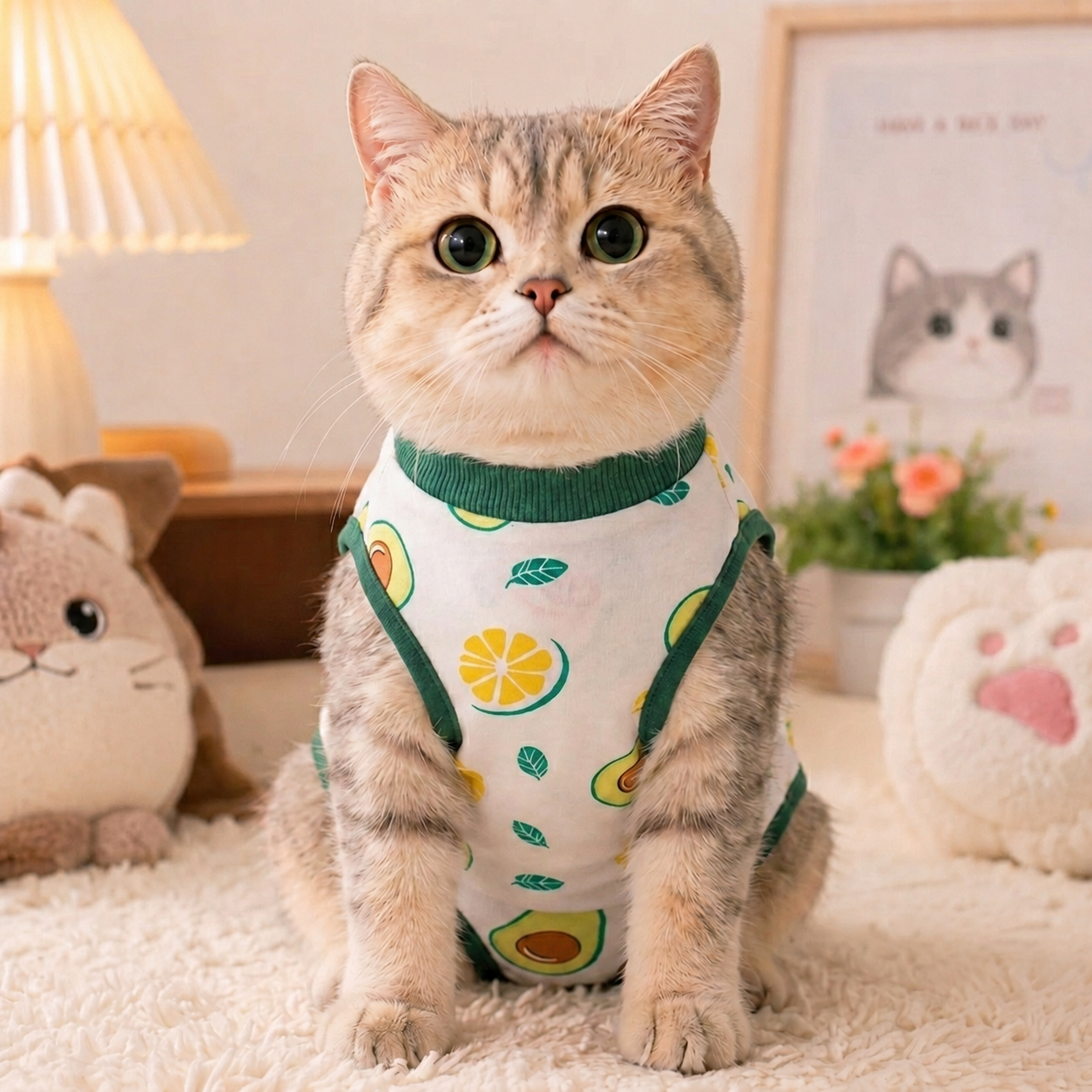 Áo Phẫu Thuật Chống Cắn Cho Mèo AMBABY - Q4PTCM