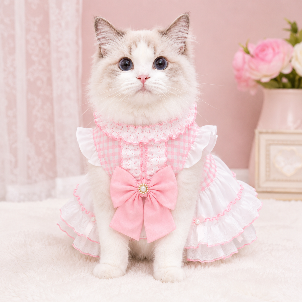 Váy công chúa Bông siêu CUTE cho mèo AMBABY - Q2VAYCCB