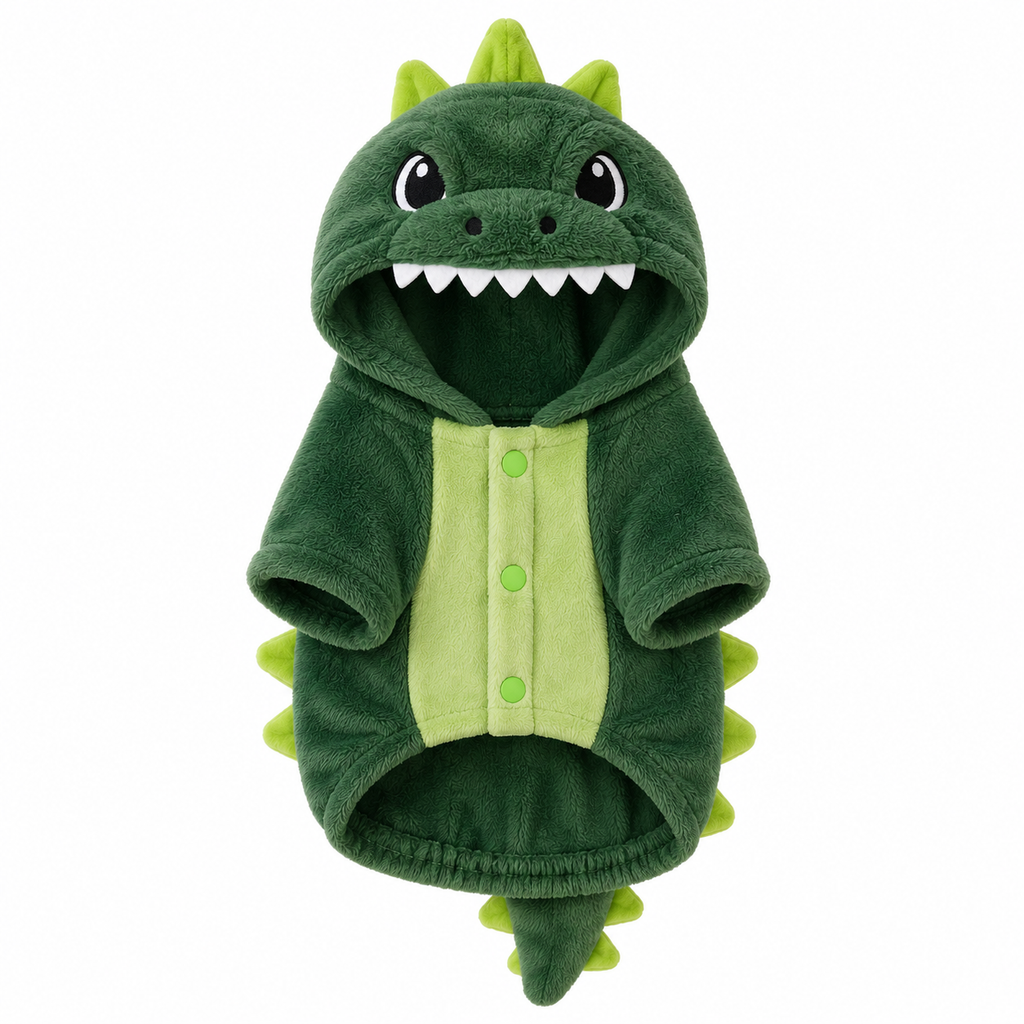 Áo Cosplay Khủng Long Xanh Cho Mèo AMBABY - Q3COSKL