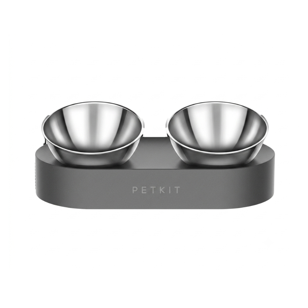 Bát ăn đôi inox chống gù cho mèo PETKIT nghiêng 15 độ D1PETKIT