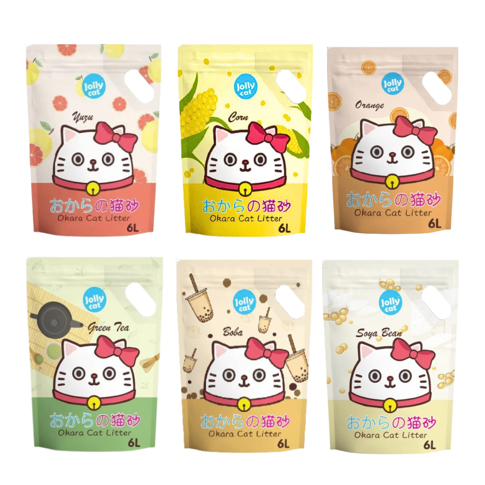 Cát Đậu Nành Cho Mèo Jollycat Okara - Túi 6L C2JOLYOK06