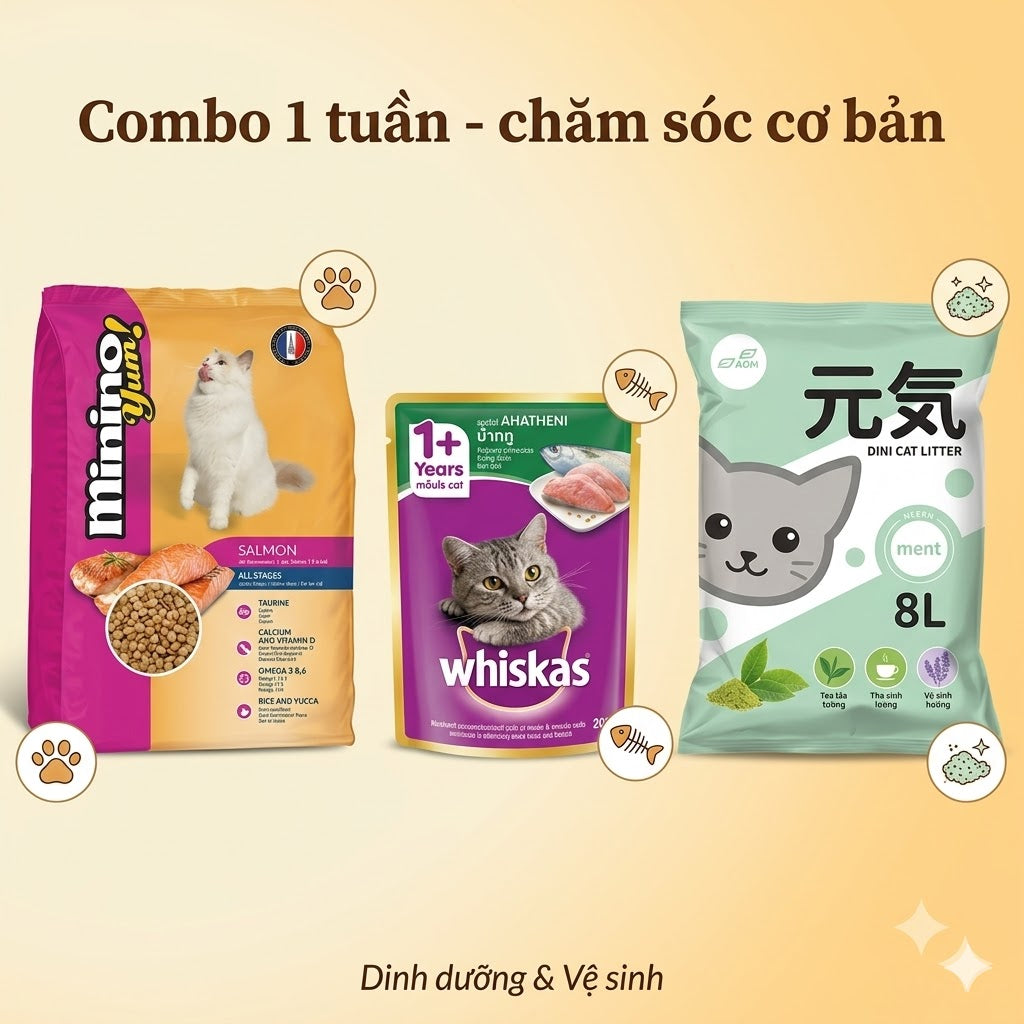 Combo 1 tuần - Chăm Sóc Cơ Bản