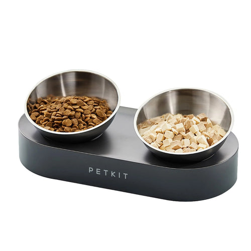 Bát ăn đôi inox chống gù cho mèo PETKIT nghiêng 15 độ D1PETKIT