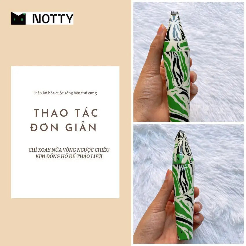Tông Đơ Cạo Tỉa Lông Cho Chó Mèo Notty 3W S2NOT003W